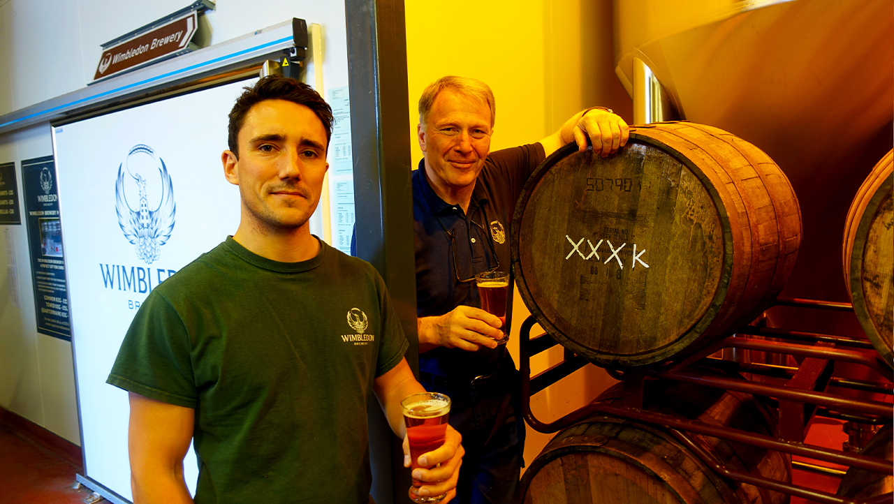 Master brewer Derek Prentice and head brewer Charlie Long